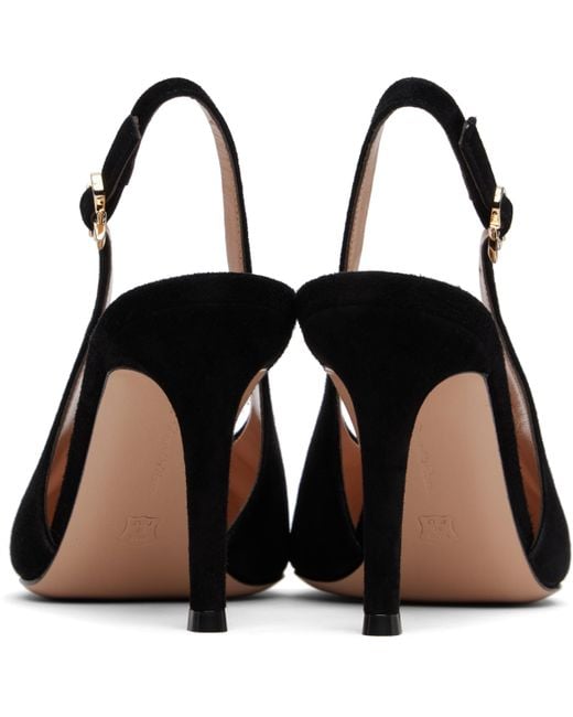 Gianvito Rossi ブラック Robbie スリングバックヒール Black