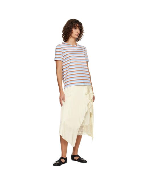 Marni Multicolor Striped Cotton T-Shirt