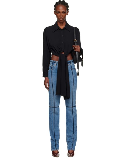 MM6 by Maison Martin Margiela ブラック Dual-Wear シャツ Black