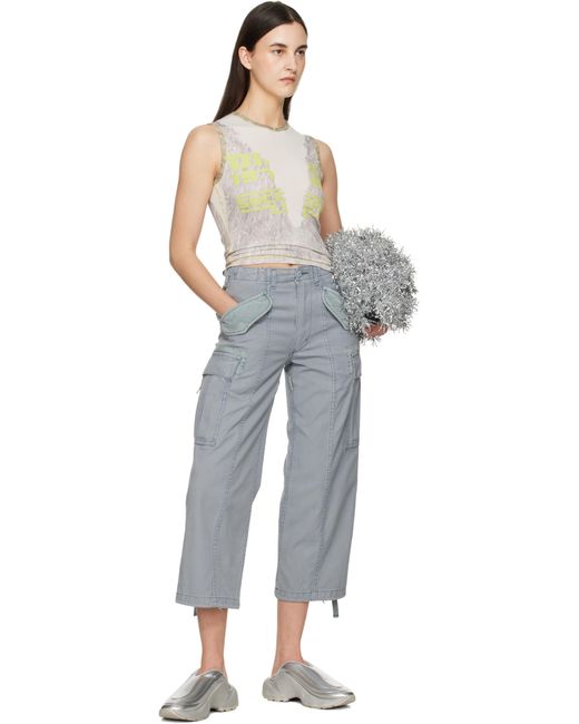 Baskets De Course X Argentées À Logo DIESEL en coloris Black