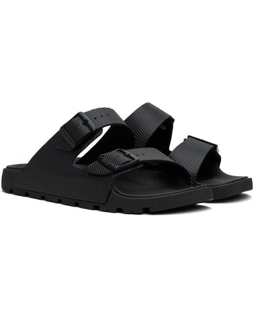 Boss Black Twin Strap Sandals for men