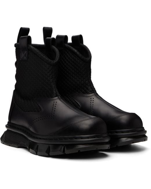 Dr. Martens Black Qubist Rigger Boots for men