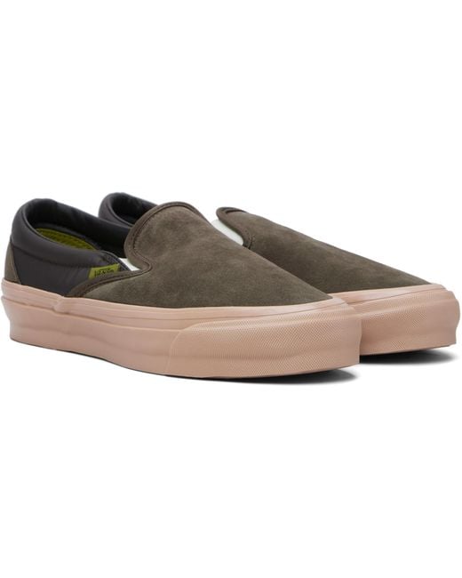 Vans Black Premium Classic Slip-On Sneakers for men