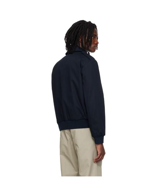 A.P.C. Blue Miles Bomber Jacket for men