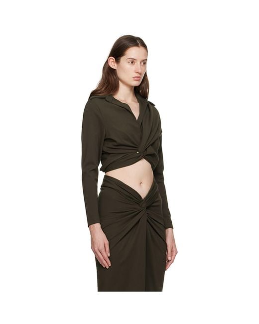 GAUGE81 Black Vallera Blouse