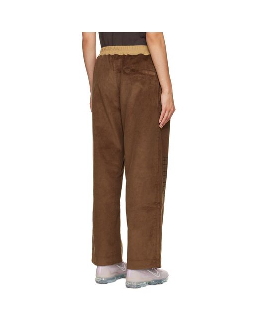 Bernhard Willhelm Brown Wide-Leg Lounge Pants