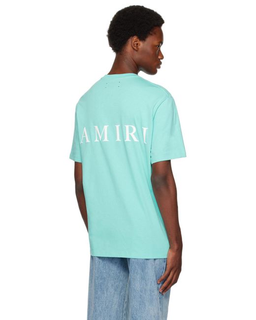 T-shirt bleu à logos Amiri pour homme en coloris Blue