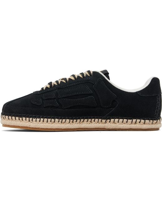 Amiri Black Pacific Bones Espadrilles for men