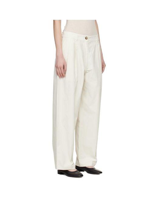 Cordera White Technical Tailored Trousers