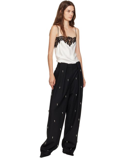 Stella McCartney Black Sphere Embroidered Balloon Trousers