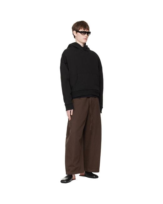 Entire studios Black Heavy Hoodie for men