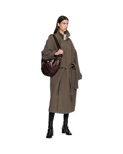 Lemaire Brown Large Croissant Bag