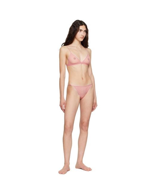 Calvin Klein Pink Ruby Triangle Bralette