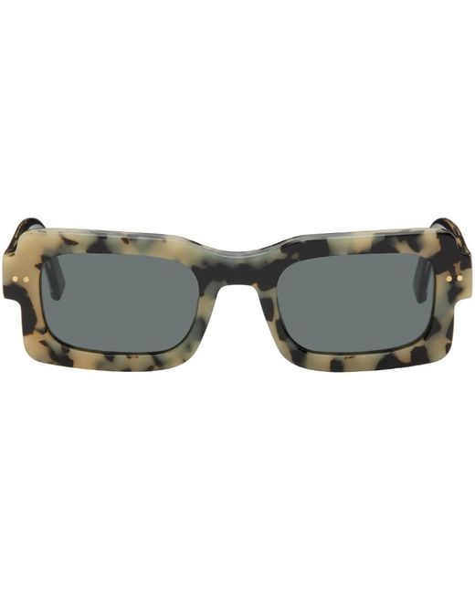 Marni Black Tan Lake Vostok Sunglasses for men
