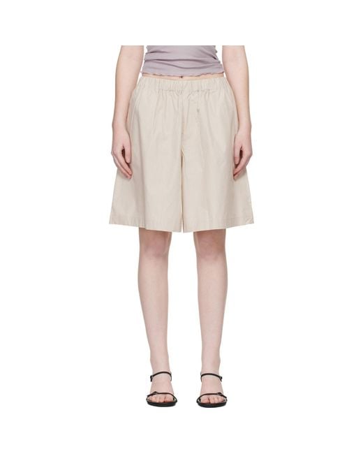 Baserange Natural Claude Shorts