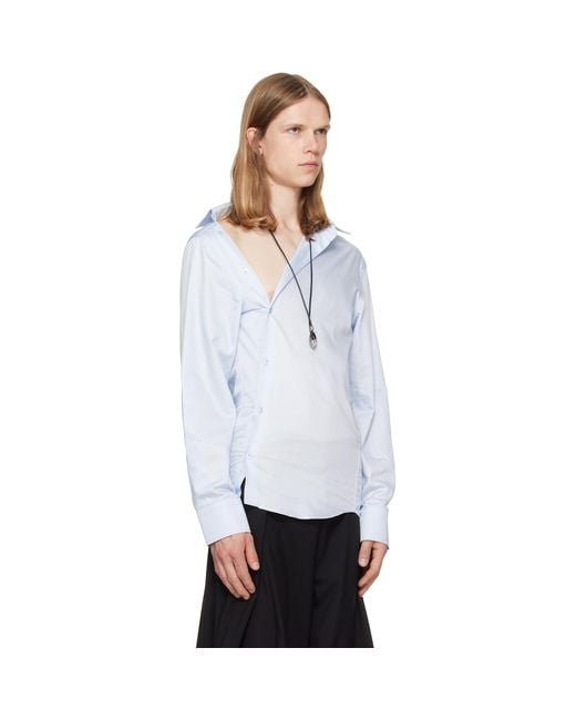HODAKOVA White Asymmetric Shirt for men