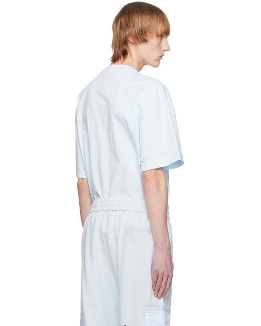 Feng Chen Wang White Distressed T-shirt for men