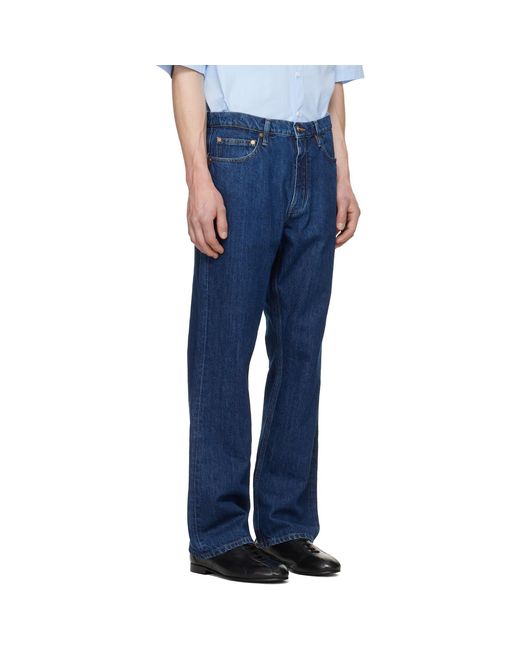 Jil Sander Blue Regular Denim Jeans for men