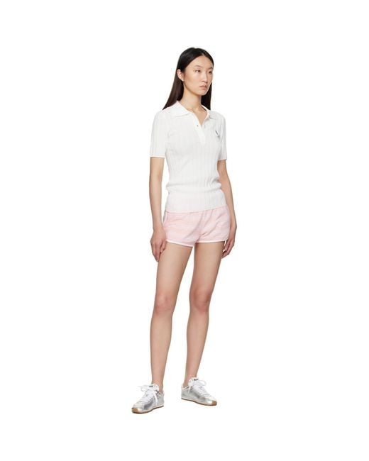 Sporty & Rich Pink 'Src' Terry Shorts