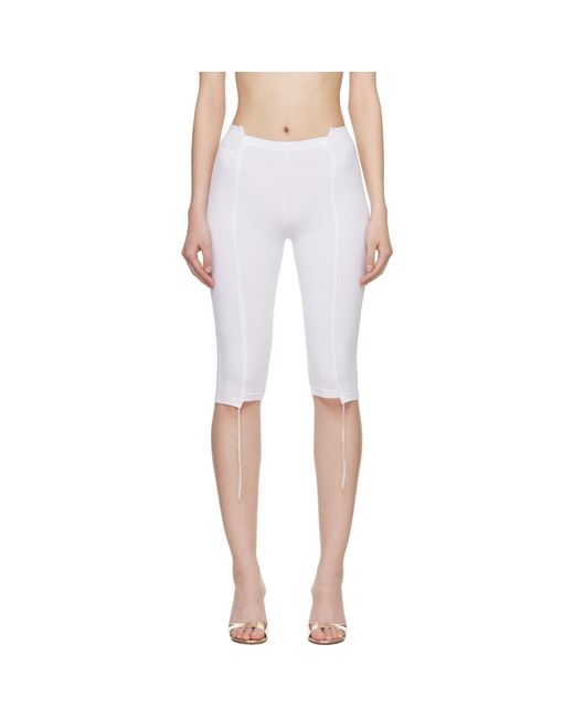 Vetements White Cut-Up Capri Trousers