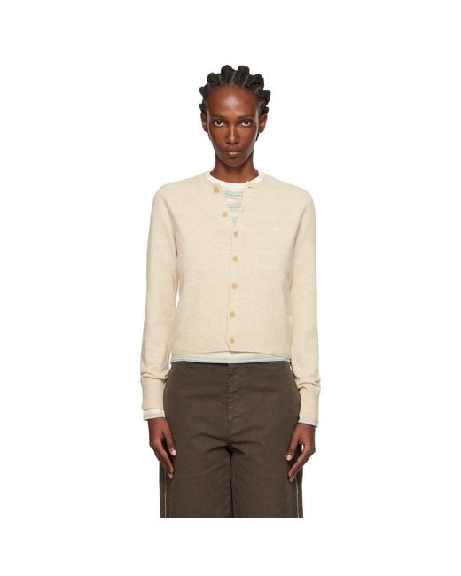 Acne Black Yak Wool Fitted Cardigan