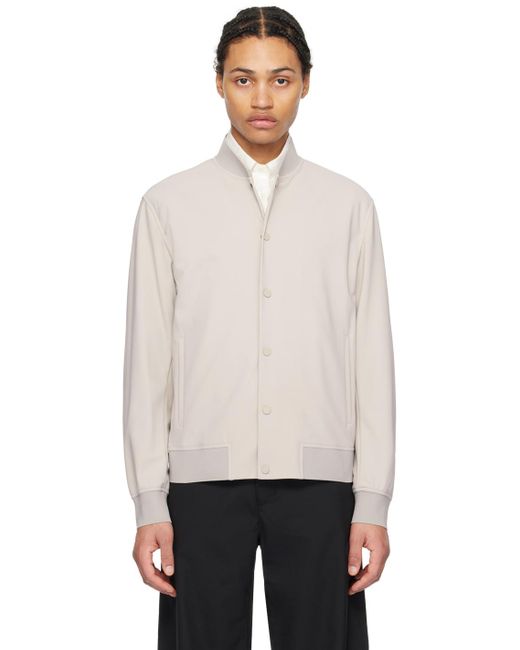 Theory Black Off-white Murphy Bomber Jacket for men