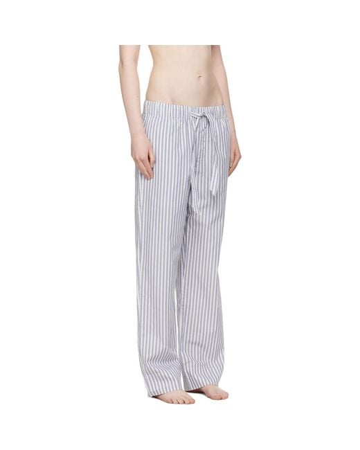 Tekla Multicolor Poplin Pyjama Pants