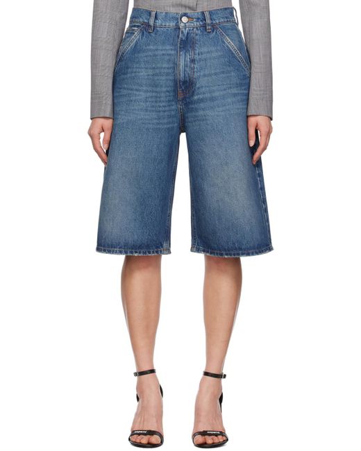 Coperni Blue Knee-length Denim Shorts