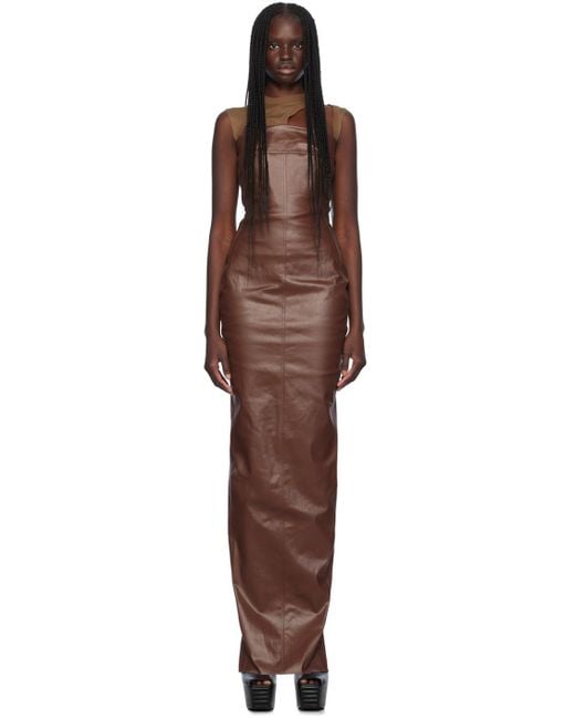 Rick Owens Black Porterville Bustier Gown