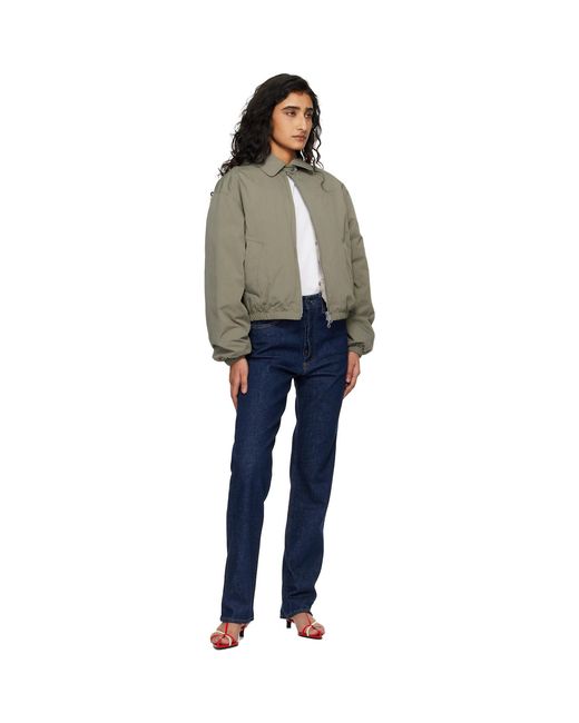 Agolde Blue 90's Pinch Waist High Rise Straight Long Jeans