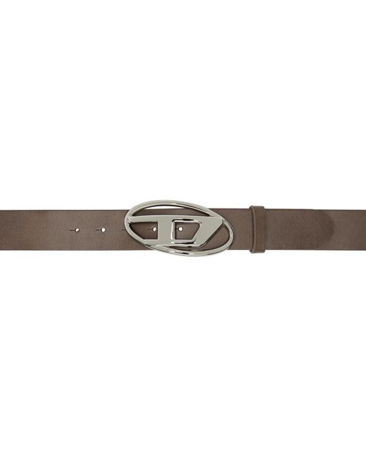 DIESEL グレー B-1Dr W ベルト Black