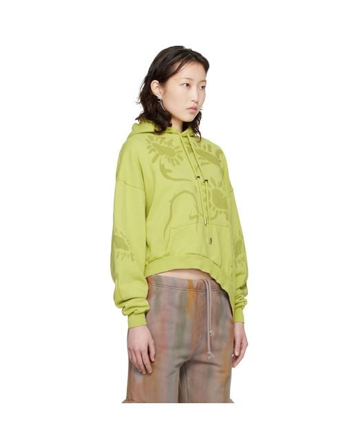 Collina Strada Yellow Wave Hem Hoodie
