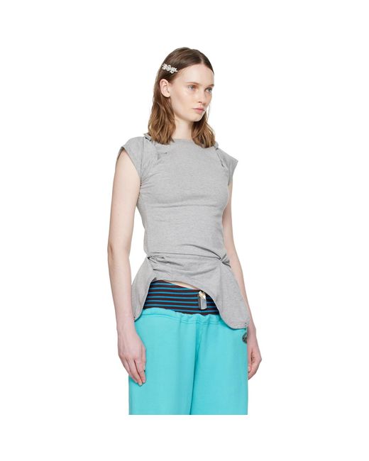 Ans Dostoevner Blue Rompers T-Shirt