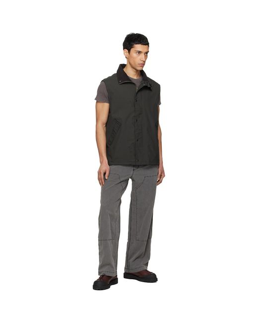 Nanamica Gray Weather Deck Trousers for men