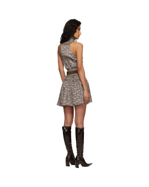 KNWLS Black Freya Minidress