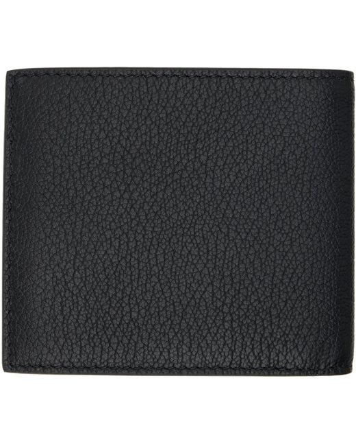Portefeuille noir à estampe du logo Giorgio Armani pour homme en coloris Black
