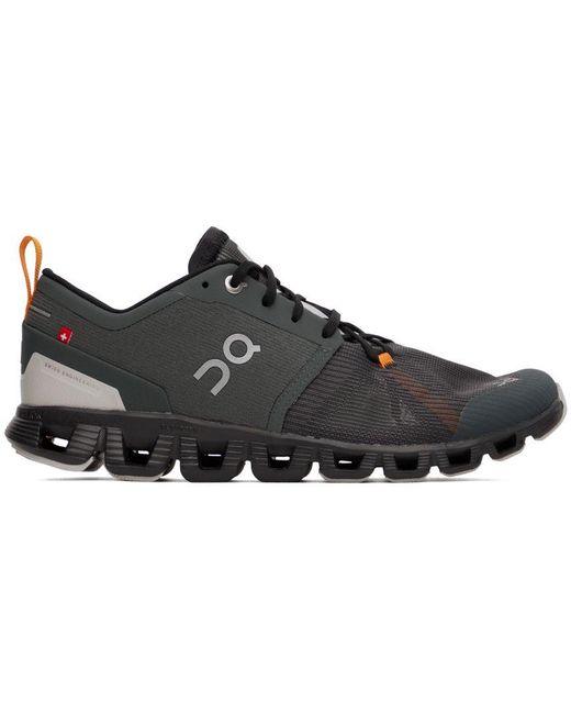 On Gray Cloud X 3 Shift Sneakers in Black for Men Lyst