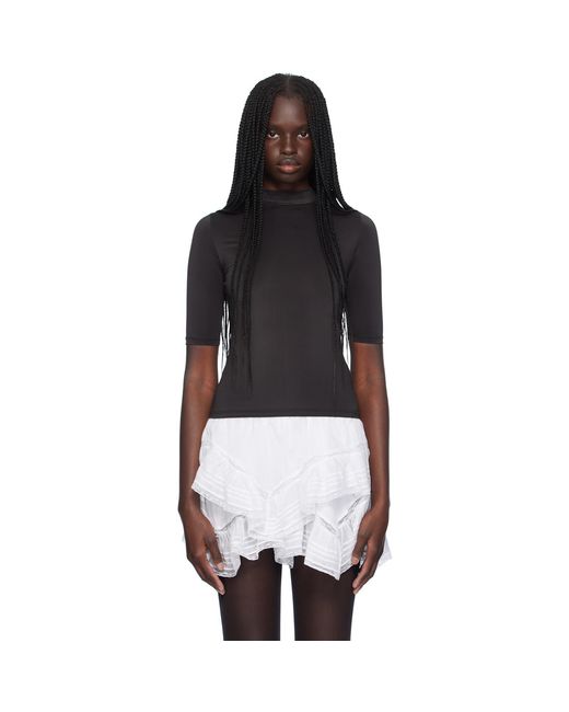 Sandy Liang Black Lillian T-shirt