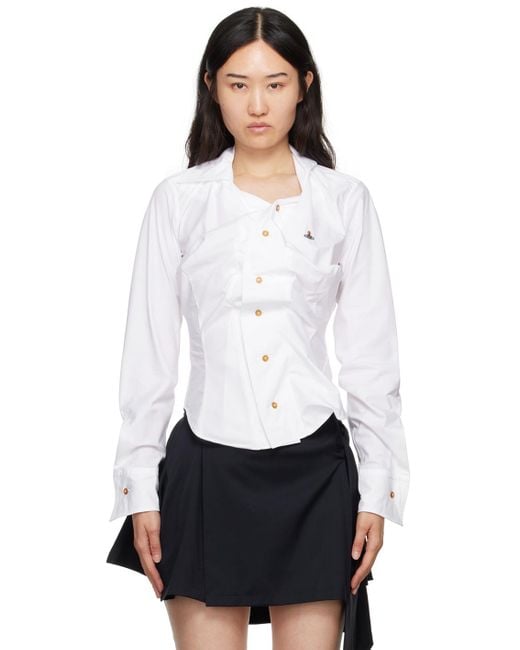 Vivienne Westwood White Drunken Shirt