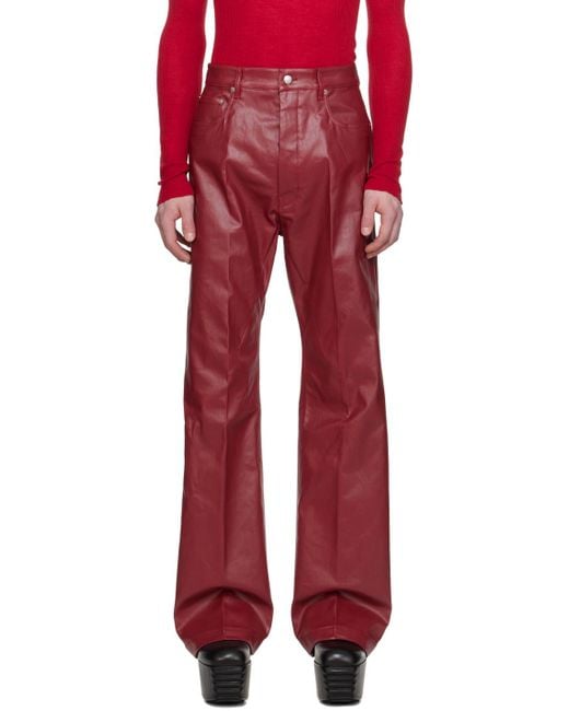 Rick Owens Red Geth Jeans for men
