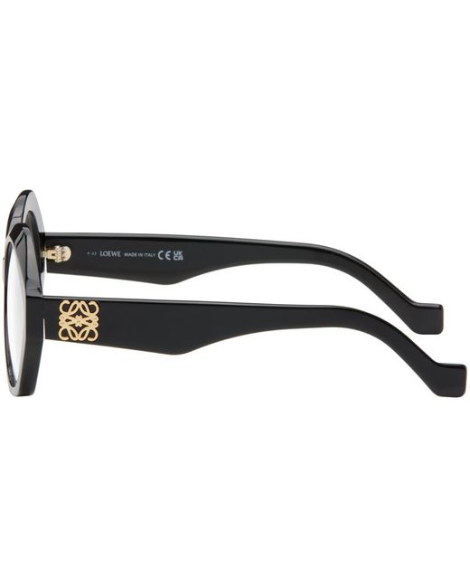 Loewe Black Chunky Anagram Glasses for men