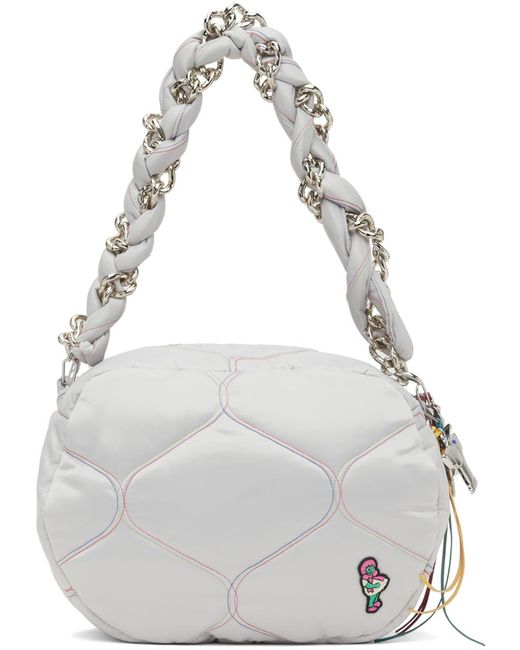 Mini Sac Rembourré Maria Argenté Chopova Lowena en coloris Gray