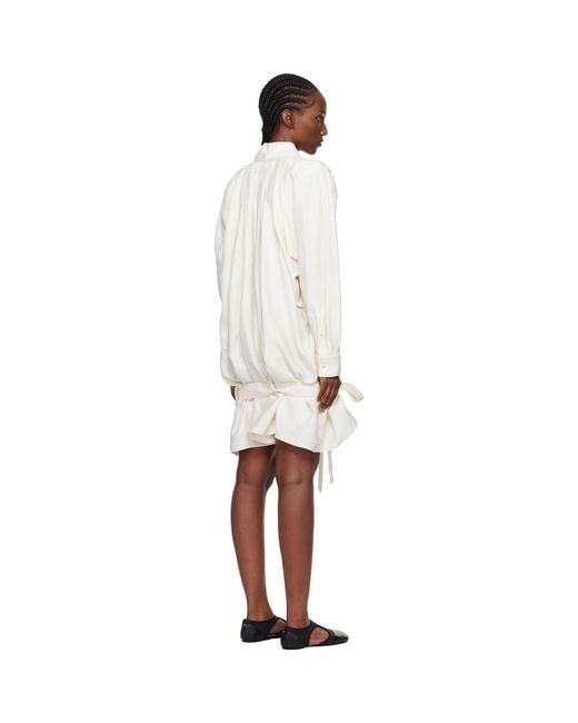 KENZO Black Off- Paris Oversized Blouse Minidress