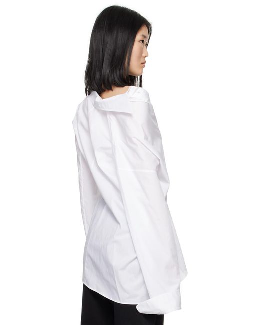 Ann Demeulemeester ホワイト Jula シャツ White