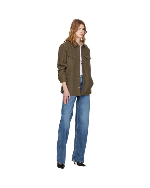 A.P.C. Brown Wool Shirt