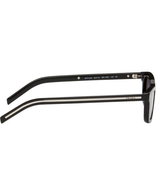 Prada Brown Rectangular Sunglasses