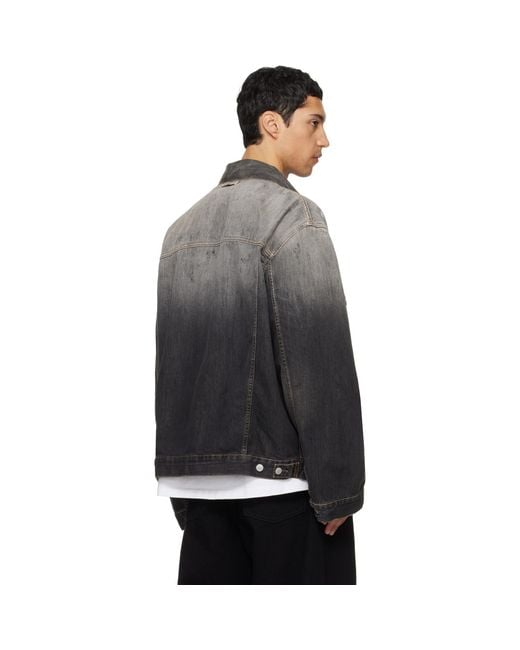 Acne Black Oversized Denim Jacket for men