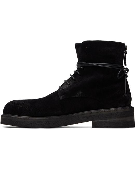 Marsèll Black Parrucca Combat Boots for men