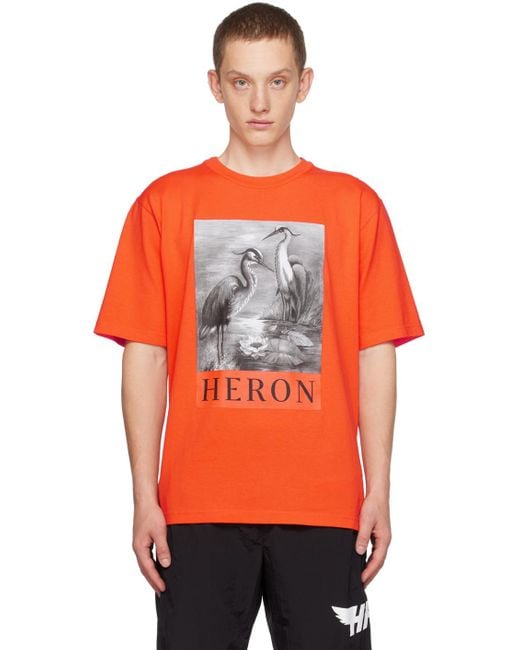 メンズ Heron Preston Heron Tシャツ Orange