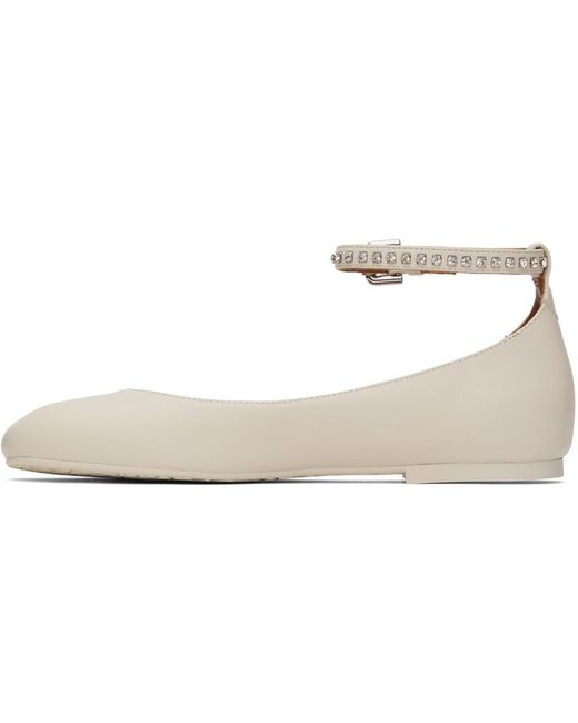 See By Chloé Black Beige Lynette Ballerina Flats